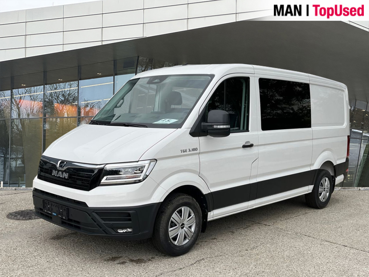 MAN TGE 3.180 4X2F SB - Товарен бус, Бус с двойна кабина: снимка 1 MAN TGE 3.180 4X2F SB - Товарен бус, Бус с двойна кабина: снимка 1