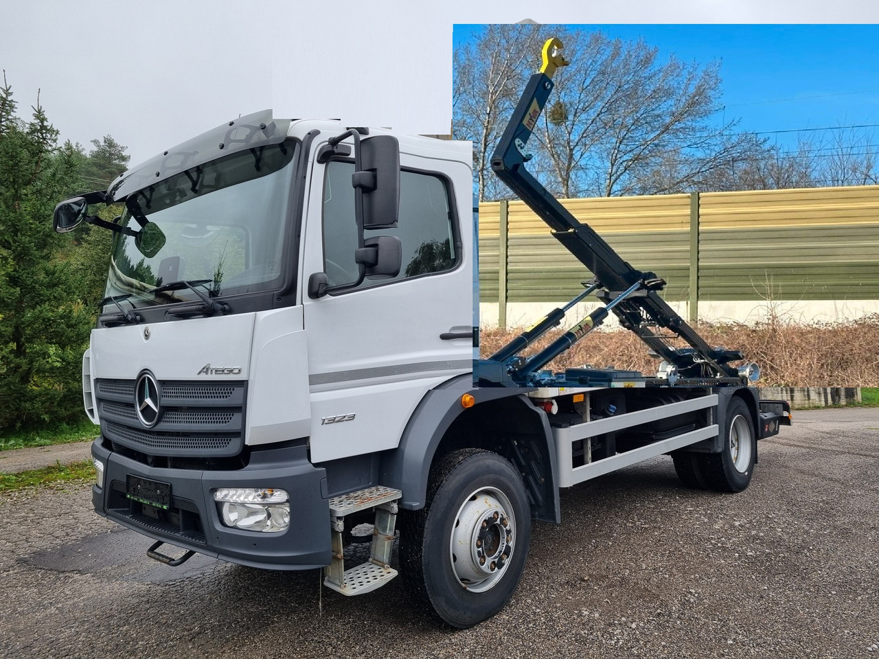 MERCEDES-BENZ ATEGO 1323 4x4 ABROLKIPPER - Мултилифт с кука камион: снимка 1 MERCEDES-BENZ ATEGO 1323 4x4 ABROLKIPPER - Мултилифт с кука камион: снимка 1