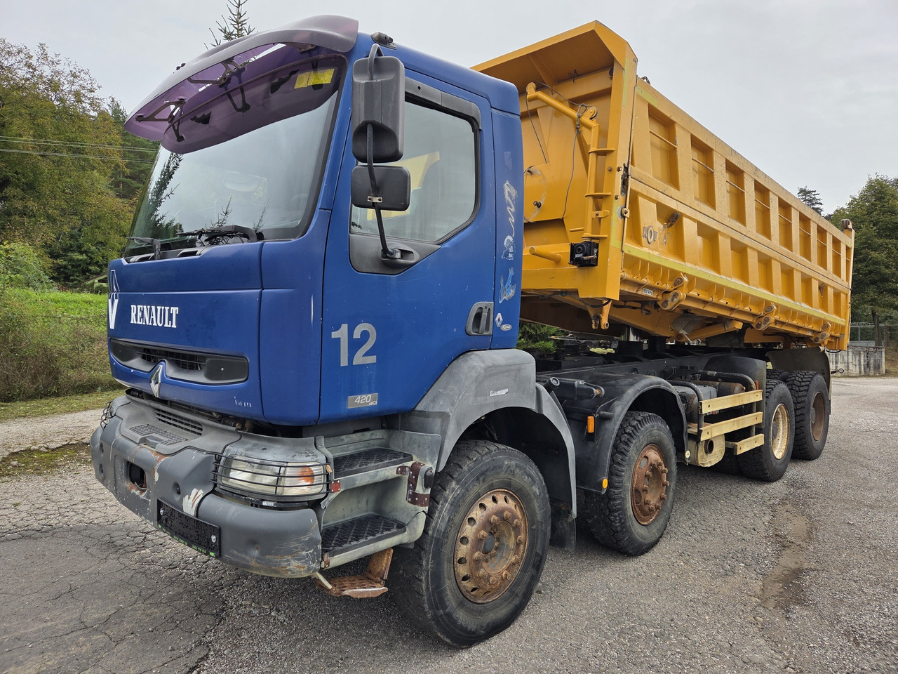 RENAULT KERAX 420.40 PR 8X4 3way tipper Bordamtik - Самосвал камион: снимка 1 RENAULT KERAX 420.40 PR 8X4 3way tipper Bordamtik - Самосвал камион: снимка 1