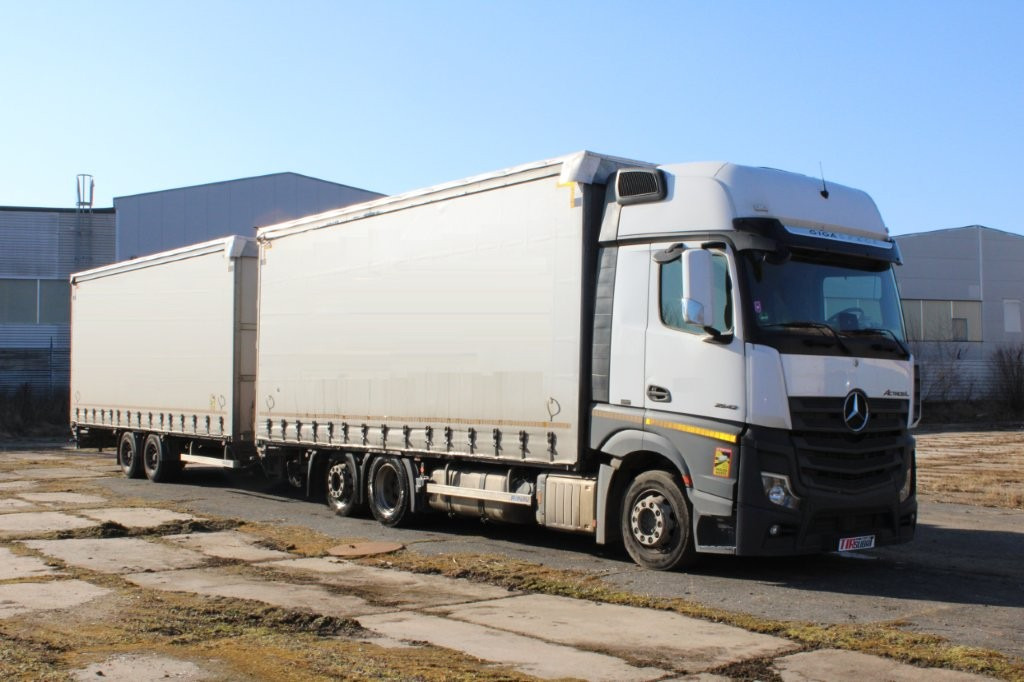 Mercedes-Benz Actros 2542 - Камион с брезент: снимка 1 Mercedes-Benz Actros 2542 - Камион с брезент: снимка 1