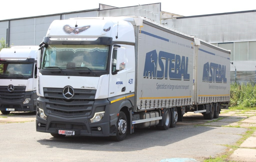 Mercedes-Benz Actros 2542 NAVIGACE + PANAV TVK 18 M (8,20m x 2,4 - Камион с брезент, Брезентово ремарке: снимка 2 Mercedes-Benz Actros 2542 NAVIGACE + PANAV TVK 18 M (8,20m x 2,4 - Камион с брезент, Брезентово ремарке: снимка 2