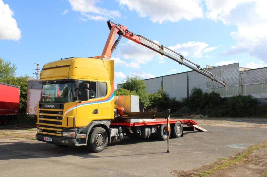 Scania R 114 LB340 6X2 L PALFINGER PK16502 - Автовоз камион, Камион с кран: снимка 2 Scania R 114 LB340 6X2 L PALFINGER PK16502 - Автовоз камион, Камион с кран: снимка 2