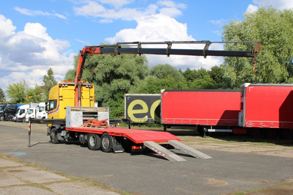 Scania R 114 LB340 6X2 L PALFINGER PK16502 - Автовоз камион, Камион с кран: снимка 4 Scania R 114 LB340 6X2 L PALFINGER PK16502 - Автовоз камион, Камион с кран: снимка 4