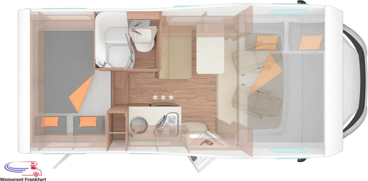 Wohnmobil Weinsberg CaraHome 550 MG - Алковен кемпер: снимка 3 Wohnmobil Weinsberg CaraHome 550 MG - Алковен кемпер: снимка 3