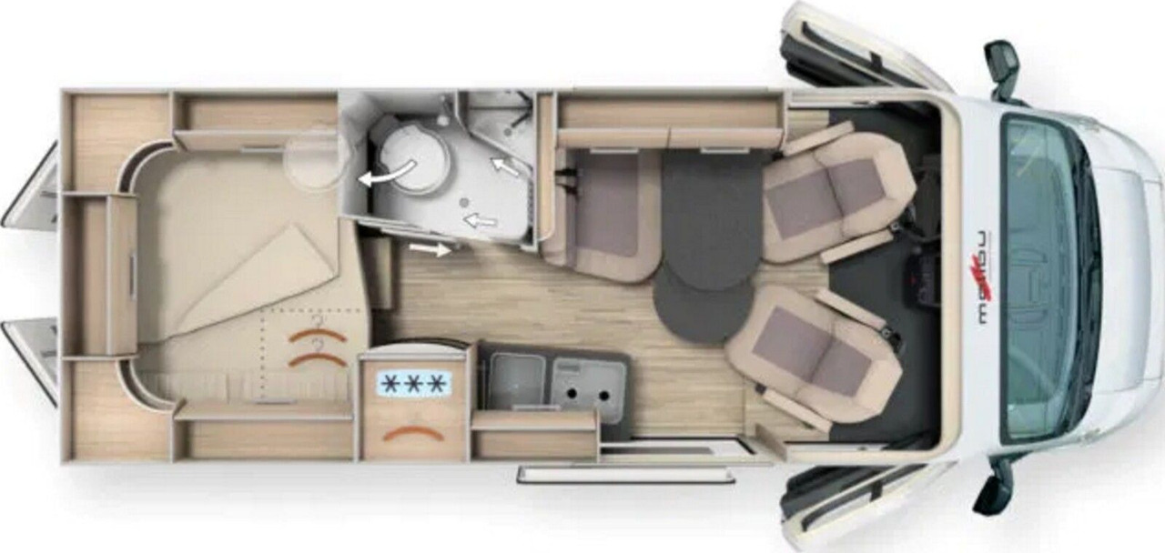 Malibu Van comfort 600 DB Automatik Mod. 2025 - Кемпер ван: снимка 2 Malibu Van comfort 600 DB Automatik Mod. 2025 - Кемпер ван: снимка 2