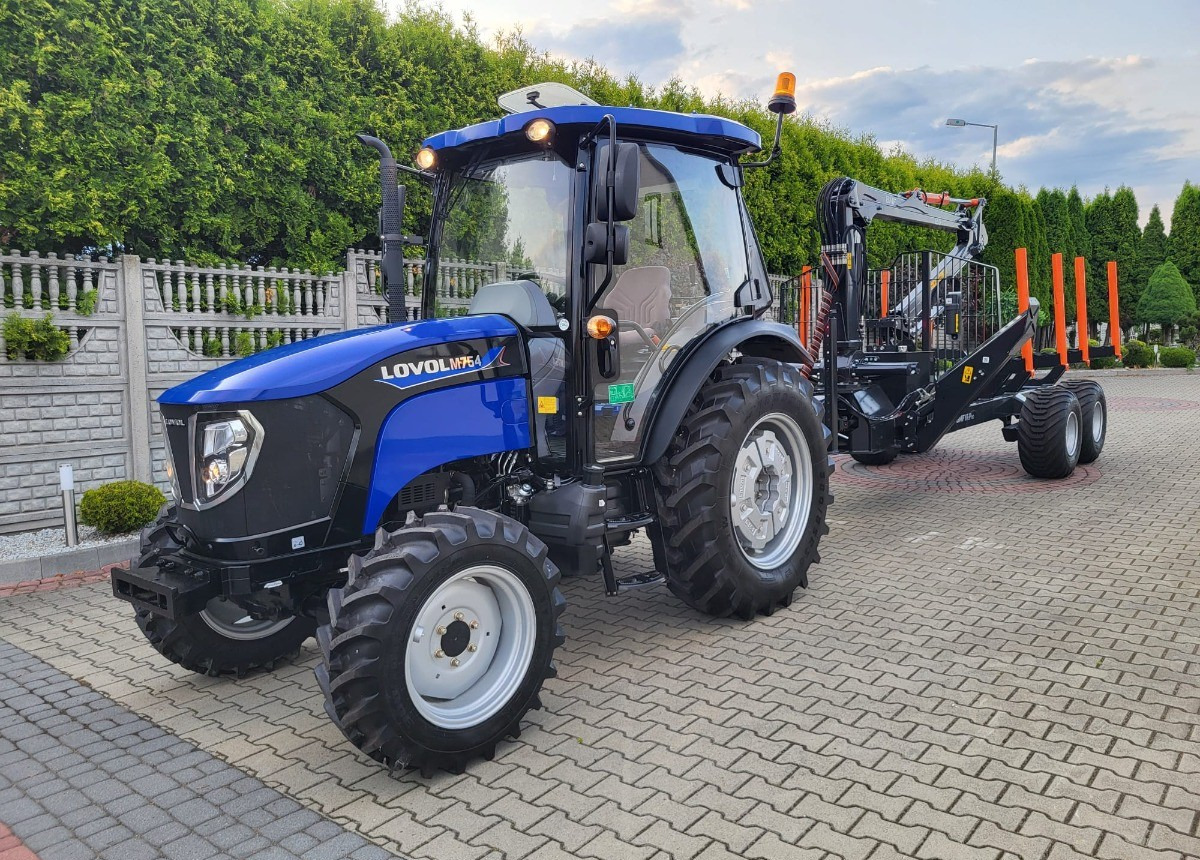 LOVOL Zestaw Traktor LOVOL M755 Przyczepa do drewna BMF 8TPro Stan Nowy Fabryczny - Харвестер: снимка 2 LOVOL Zestaw Traktor LOVOL M755 Przyczepa do drewna BMF 8TPro Stan Nowy Fabryczny - Харвестер: снимка 2