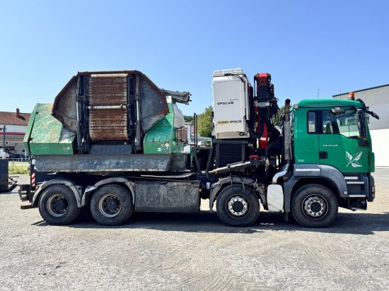 MAN TGS 35.540 8x4 mit Komptech-Zusatzeinheit - Камион, Дробилка за дървесина: снимка 4 MAN TGS 35.540 8x4 mit Komptech-Zusatzeinheit - Камион, Дробилка за дървесина: снимка 4