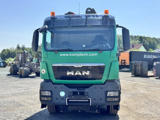 Камион, Дробилка за дървесина MAN TGS 35.540 8x4  mit Komptech-Zusatzeinheit: снимка 6