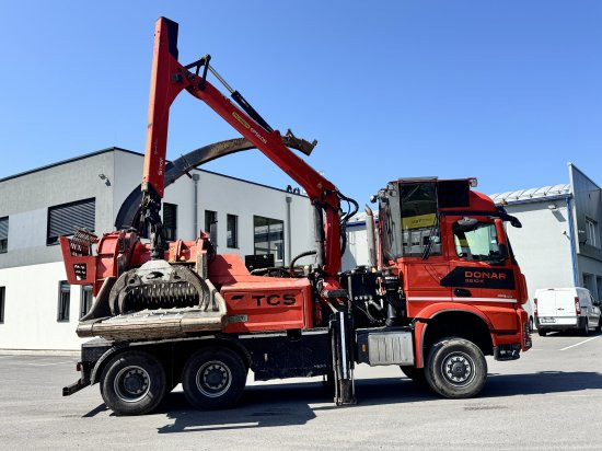 Камион, Дробилка за дървесина Mercedes-Benz ACTROS 6x4 DONAR 5810K ? Hack-LKW / Mobilhacker | TCS Umwelttechnik: снимка 8 Камион, Дробилка за дървесина Mercedes-Benz ACTROS 6x4 DONAR 5810K ? Hack-LKW / Mobilhacker | TCS Umwelttechnik: снимка 8