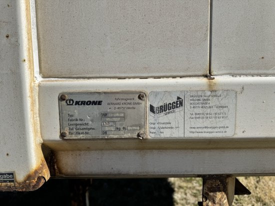 Krone Pritsche + Plane - Брезентова каросерия: снимка 2 Krone Pritsche + Plane - Брезентова каросерия: снимка 2