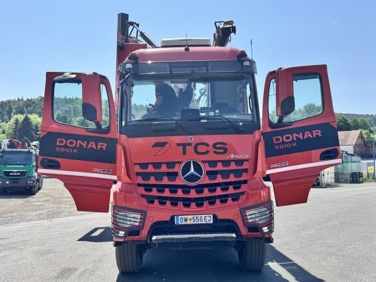 Mercedes-Benz ACTROS 6x4 DONAR 5810K ? Hack-LKW / Mobilhacker | TCS Umwelttechnik - Дробилка за дървесина, Камион: снимка 4 Mercedes-Benz ACTROS 6x4 DONAR 5810K ? Hack-LKW / Mobilhacker | TCS Umwelttechnik - Дробилка за дървесина, Камион: снимка 4