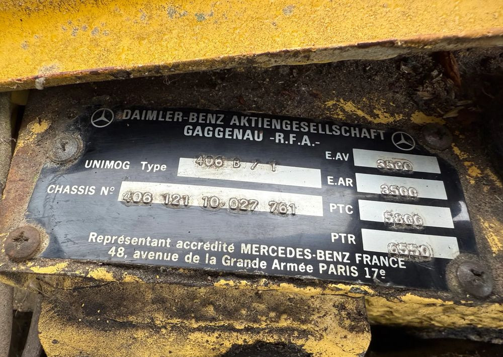Комунална/ Специална техника Mercedes-Benz UNIMOG 406B: снимка 7