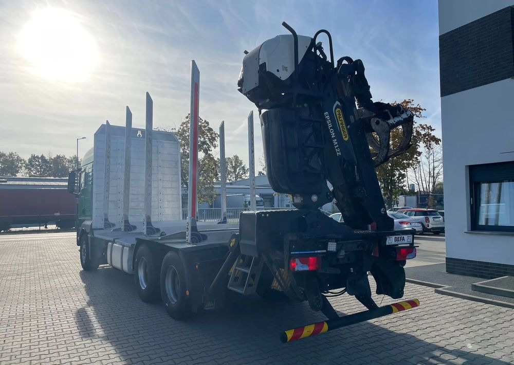 Камион за дърва MAN TGX 26.500, 6x4, HDS EPSILOM M12Z, do transportu drewna.: снимка 7