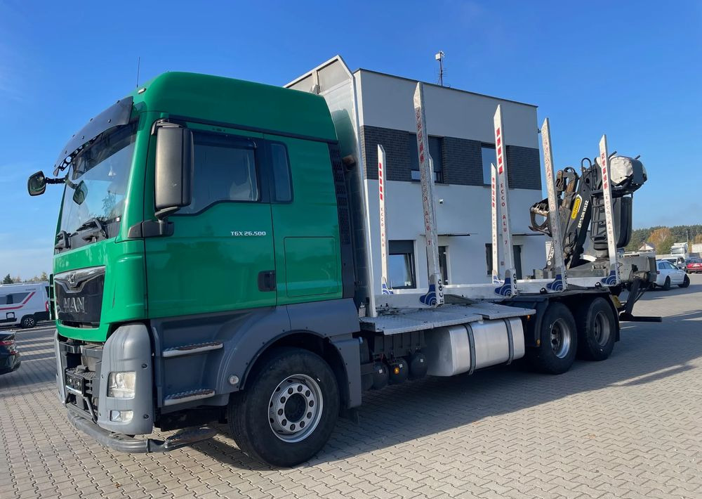 Камион за дърва MAN TGX 26.500, 6x4, HDS EPSILOM M12Z, do transportu drewna.: снимка 9