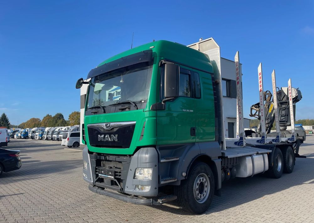 MAN TGX 26.500, 6x4, HDS EPSILOM M12Z, do transportu drewna. - Камион за дърва: снимка 2 MAN TGX 26.500, 6x4, HDS EPSILOM M12Z, do transportu drewna. - Камион за дърва: снимка 2