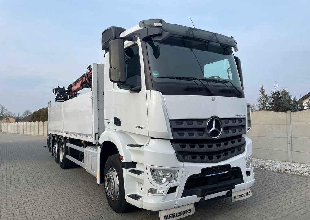 Mercedes-Benz Arocs 2545, HDS ATLAS 186.3 - PILOT - Бордови камион, Камион с кран: снимка 3 Mercedes-Benz Arocs 2545, HDS ATLAS 186.3 - PILOT - Бордови камион, Камион с кран: снимка 3