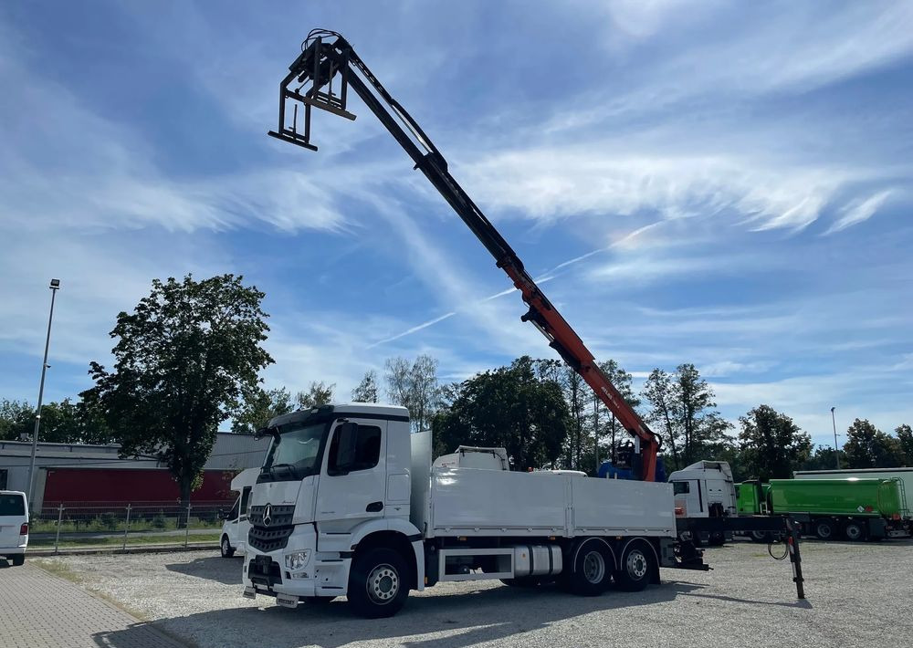 Mercedes-Benz Arocs 2545, HDS ATLAS 186.3 - PILOT - Бордови камион, Камион с кран: снимка 2 Mercedes-Benz Arocs 2545, HDS ATLAS 186.3 - PILOT - Бордови камион, Камион с кран: снимка 2