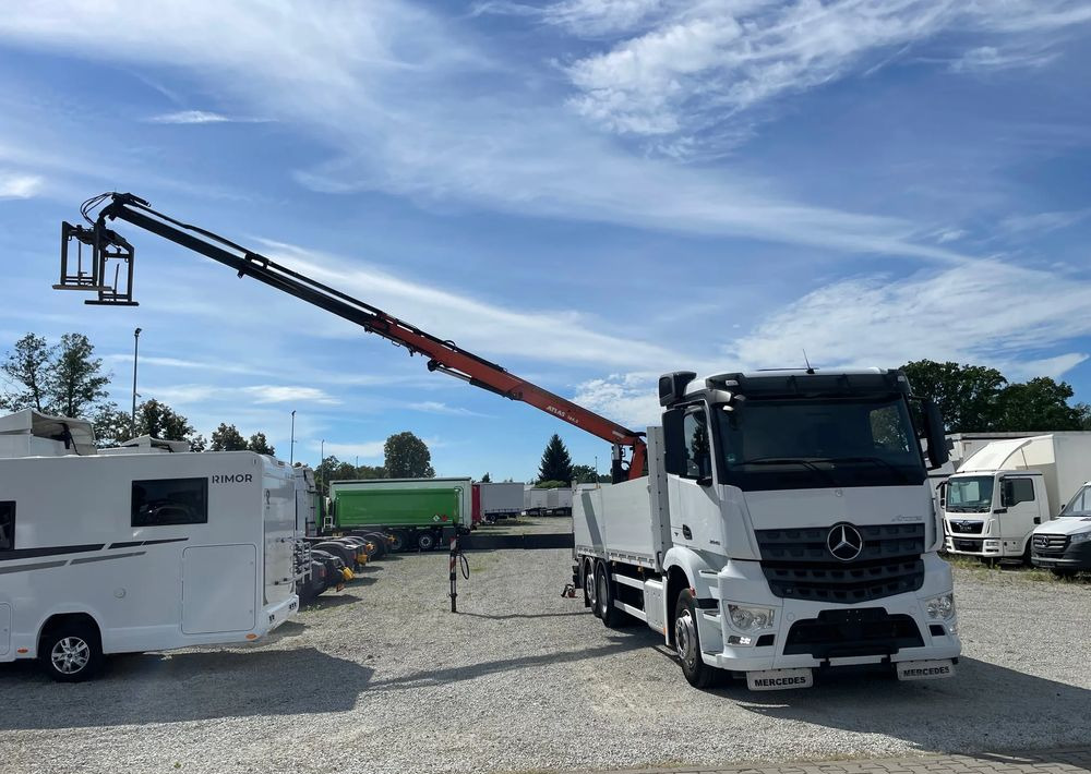 Mercedes-Benz Arocs 2545, HDS ATLAS 186.3 - PILOT - Бордови камион, Камион с кран: снимка 4 Mercedes-Benz Arocs 2545, HDS ATLAS 186.3 - PILOT - Бордови камион, Камион с кран: снимка 4