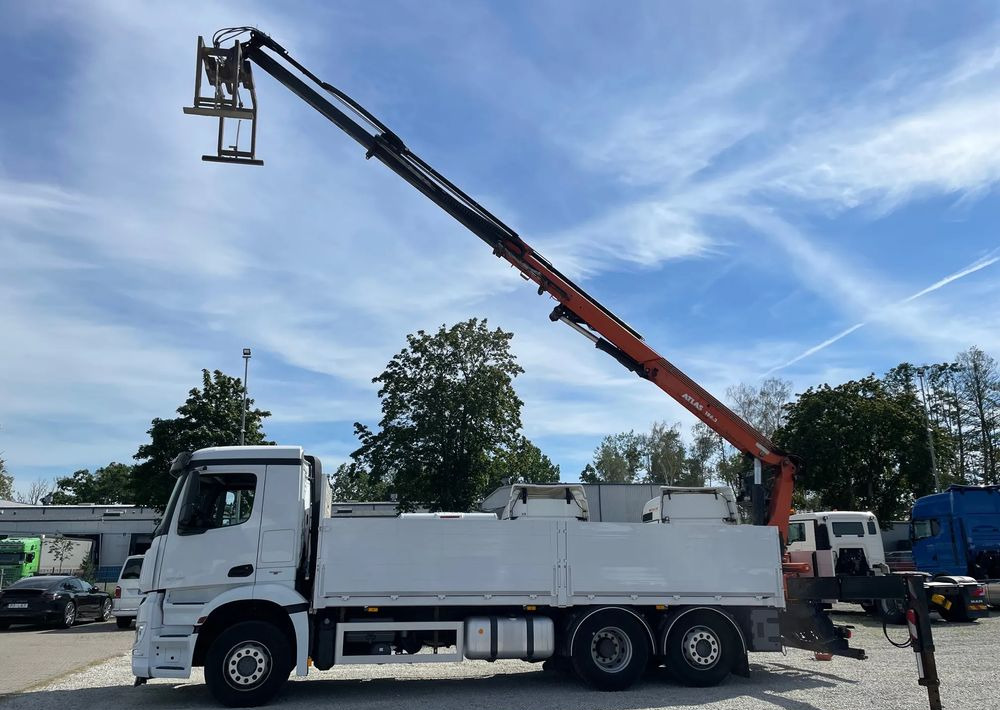 Mercedes-Benz Arocs 2545, HDS ATLAS 186.3 - PILOT - Бордови камион, Камион с кран: снимка 3 Mercedes-Benz Arocs 2545, HDS ATLAS 186.3 - PILOT - Бордови камион, Камион с кран: снимка 3