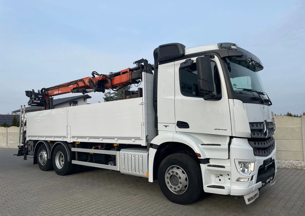 Mercedes-Benz Arocs 2545, HDS ATLAS 186.3 - PILOT - Бордови камион, Камион с кран: снимка 3 Mercedes-Benz Arocs 2545, HDS ATLAS 186.3 - PILOT - Бордови камион, Камион с кран: снимка 3