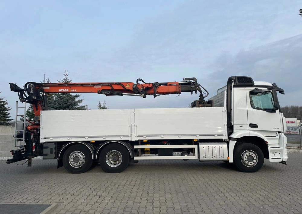 Mercedes-Benz Arocs 2545, HDS ATLAS 186.3 - PILOT - Камион с кран, Бордови камион: снимка 5 Mercedes-Benz Arocs 2545, HDS ATLAS 186.3 - PILOT - Камион с кран, Бордови камион: снимка 5