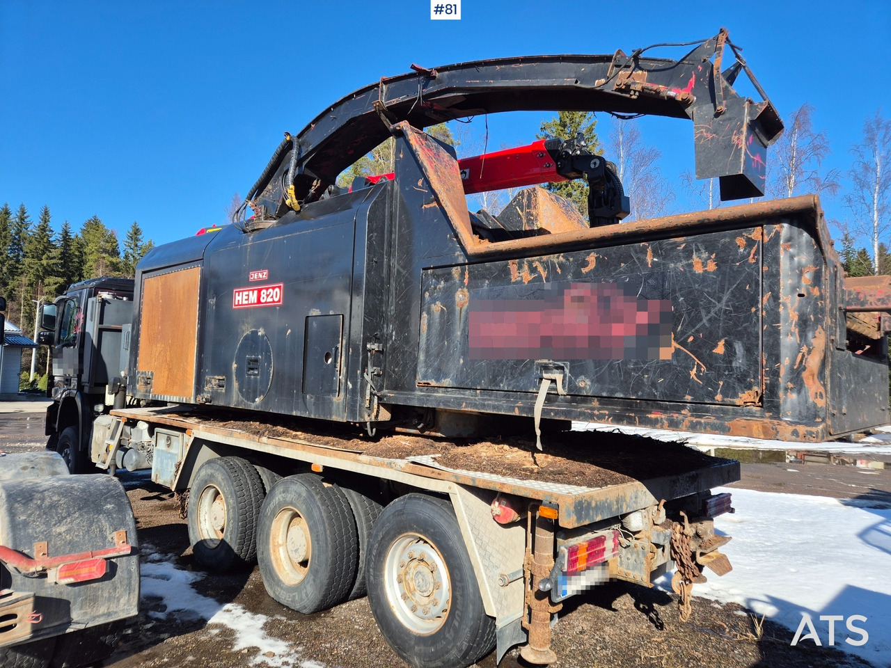 Дробилка за дървесина Jenz HEM 820 Autohakkuri sekä nostin: снимка 10