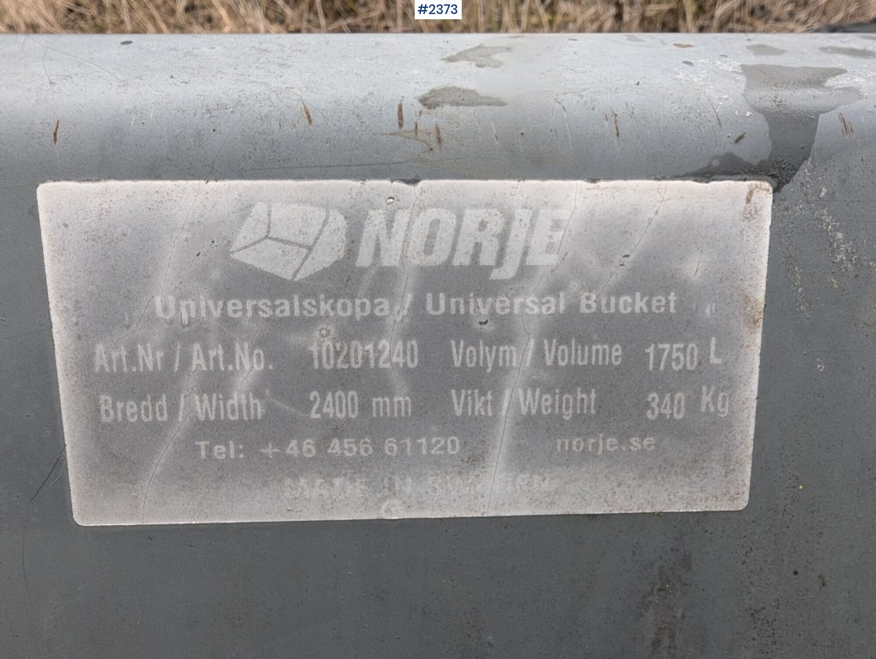 Universal bucket Norje Euro mount (unused) - Кофа за товарач за Строителна техника: снимка 2 Universal bucket Norje Euro mount (unused) - Кофа за товарач за Строителна техника: снимка 2