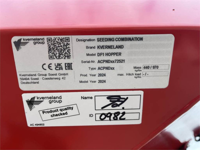 Kverneland DF1 ELDOS - Сеялка: снимка 4 Kverneland DF1 ELDOS - Сеялка: снимка 4