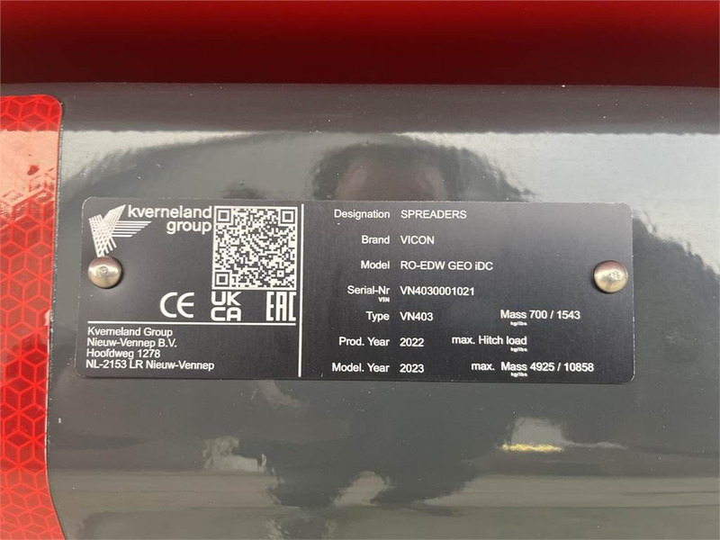 Kverneland RO-EDW GEO SPREAD 1875 - Тороразпръсквачка: снимка 5 Kverneland RO-EDW GEO SPREAD 1875 - Тороразпръсквачка: снимка 5