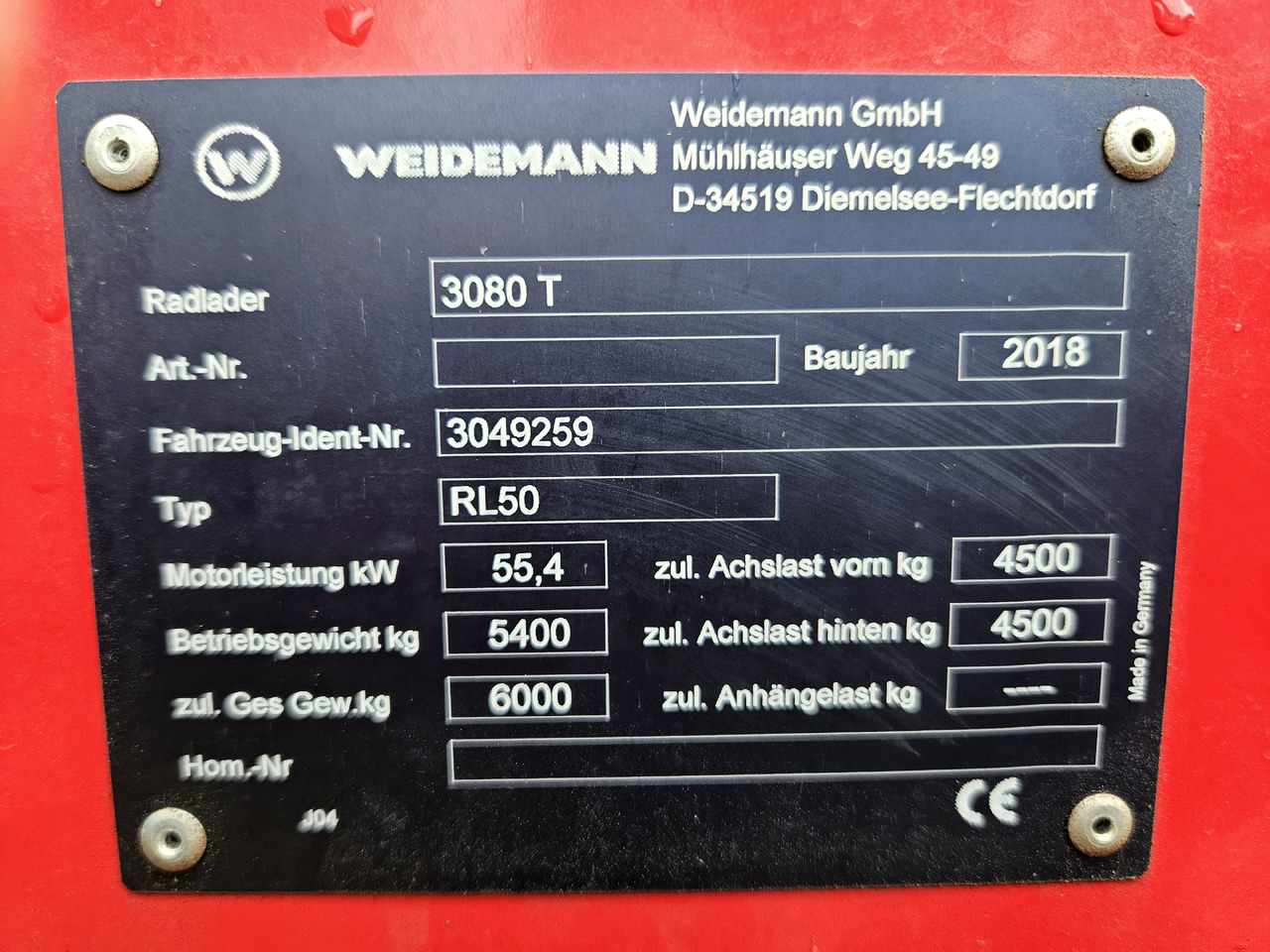 Телескопичен колесен товарач 2018 Weidemann 3080: снимка 9