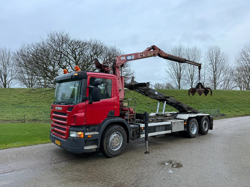 Scania P270 Kabelsysteem HMF Kraan Low KM NL TRUCK 6X2 - Камион с кран: снимка 4 Scania P270 Kabelsysteem HMF Kraan Low KM NL TRUCK 6X2 - Камион с кран: снимка 4