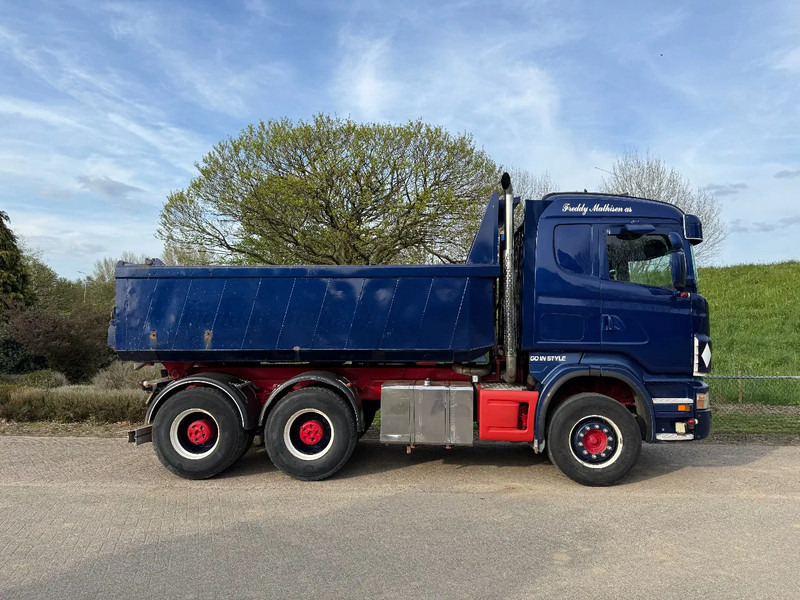 Самосвал камион Scania R580 Kipper 6X4 Manual Full steel Retarder: снимка 6