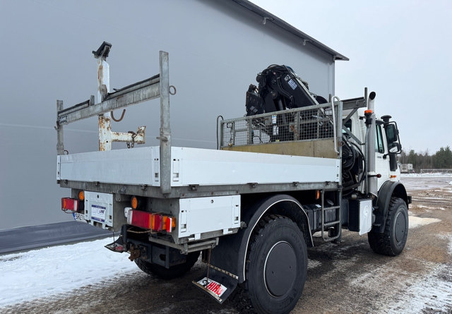 Mercedes-BenzUnimog U5000 + Hiab 099 E-4 - Бордови камион, Камион с кран: снимка 5 Mercedes-BenzUnimog U5000 + Hiab 099 E-4 - Бордови камион, Камион с кран: снимка 5