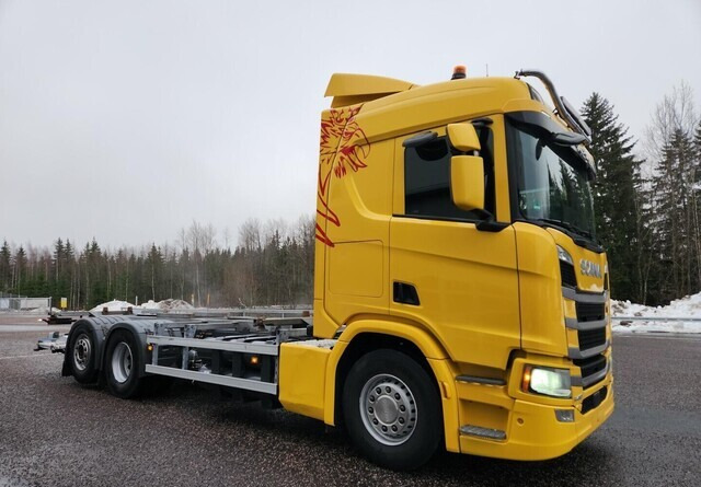 ScaniaR410 CNG / CBG 6x2 - Контейнеровоз/ Сменна каросерия камион: снимка 5 ScaniaR410 CNG / CBG 6x2 - Контейнеровоз/ Сменна каросерия камион: снимка 5