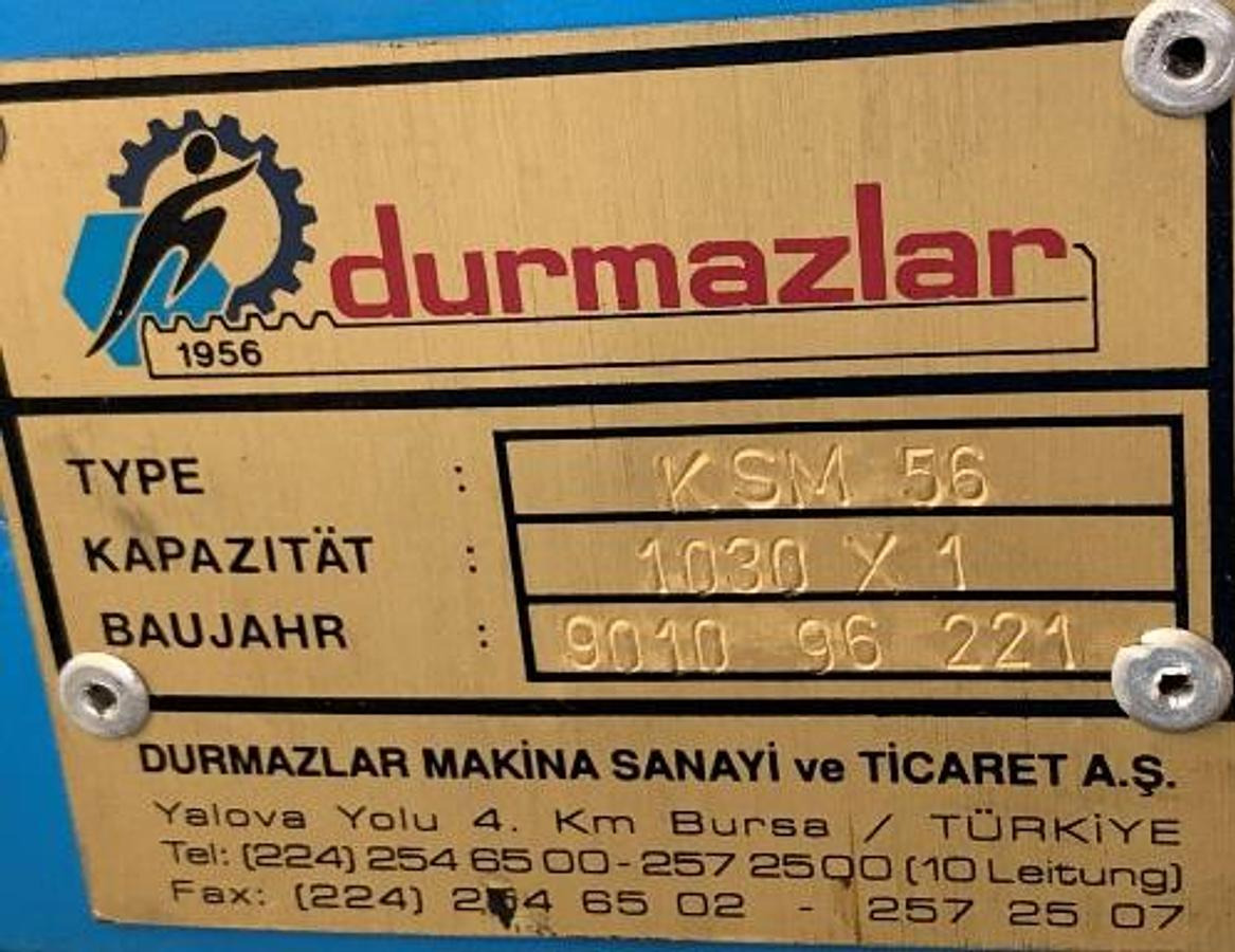 Dreiwalzen-Rundbiegemaschine DURMAZLAR - Металообработваща машина: снимка 3 Dreiwalzen-Rundbiegemaschine DURMAZLAR - Металообработваща машина: снимка 3