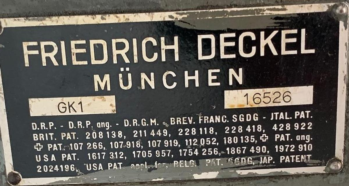 Gravierfräsmaschine DECKEL - Фреза за метал: снимка 2 Gravierfräsmaschine DECKEL - Фреза за метал: снимка 2