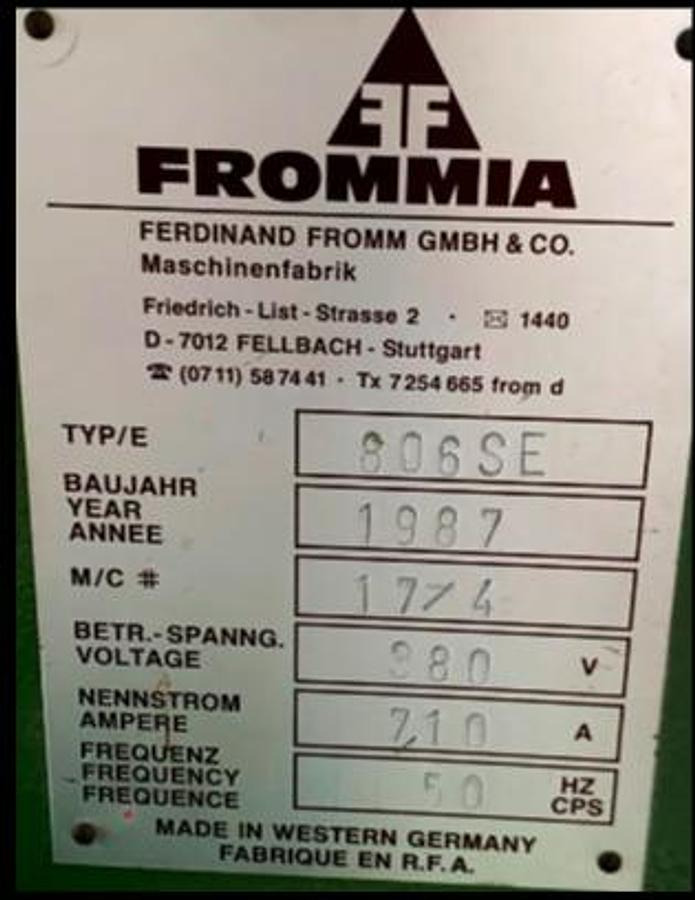 Scheibenschleifmaschine FROMMIA - Дървообработваща машина: снимка 3 Scheibenschleifmaschine FROMMIA - Дървообработваща машина: снимка 3