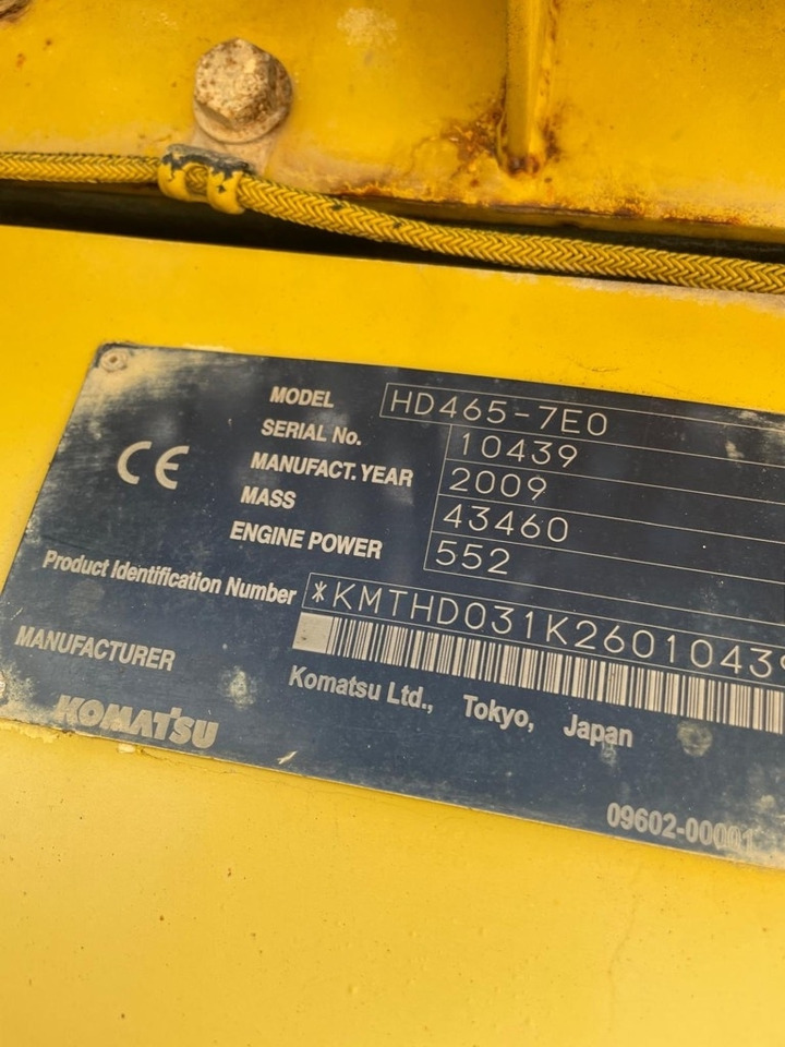 Komatsu HD 465-7E0, HD 405-7, HD 405-6, total 4 pcs - Кариерен самосвал: снимка 4 Komatsu HD 465-7E0, HD 405-7, HD 405-6, total 4 pcs - Кариерен самосвал: снимка 4