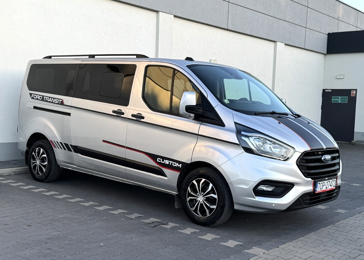 Ford Transit Custom 2.0 170KM Rok 2021 8 osobowy FV23 Salon PL Zadbany Super STAN - Бус с двойна кабина: снимка 2 Ford Transit Custom 2.0 170KM Rok 2021 8 osobowy FV23 Salon PL Zadbany Super STAN - Бус с двойна кабина: снимка 2