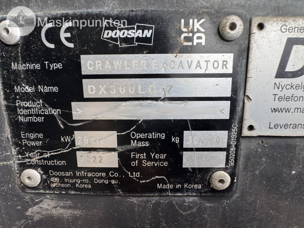 Верижен багер Doosan DX 300 LC: снимка 27