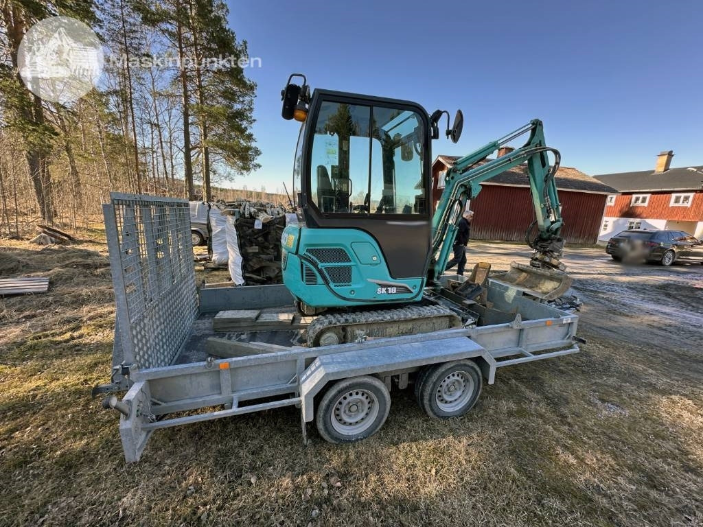 Kobelco SK 18 Med vagn! - Мини багер: снимка 5 Kobelco SK 18 Med vagn! - Мини багер: снимка 5