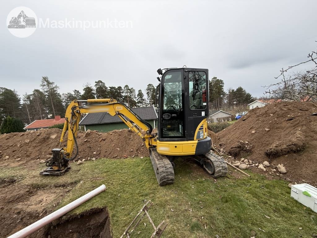 Komatsu PC 26 MR-3 - Мини багер: снимка 1 Komatsu PC 26 MR-3 - Мини багер: снимка 1
