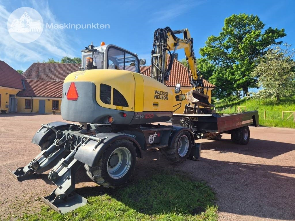 Wacker Neuson EW 100 med vagn - Колесен багер: снимка 5 Wacker Neuson EW 100 med vagn - Колесен багер: снимка 5