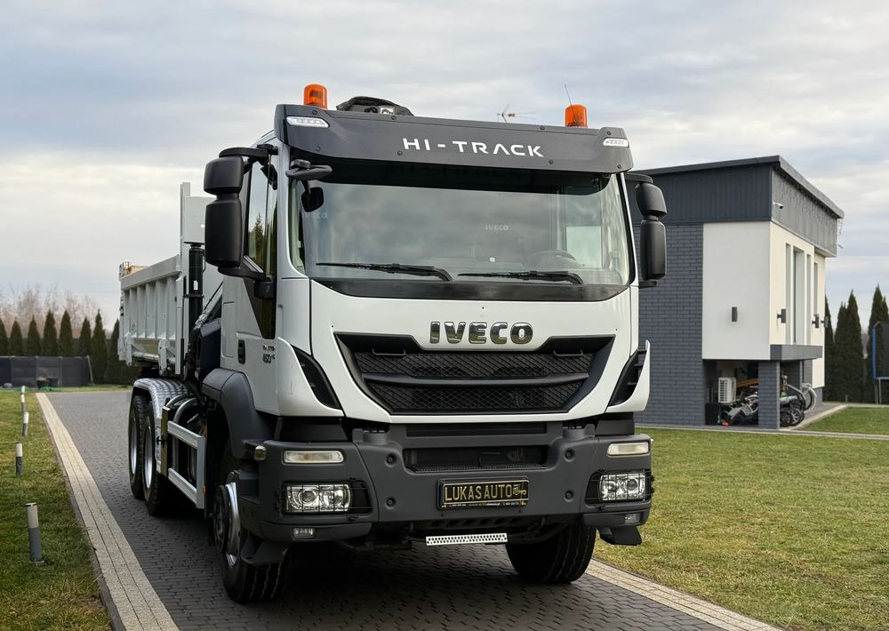 Iveco TRAKKER 450 6X4 PODWÓJNA HYDRO-BURTA HIAB 104 - Камион с кран, Самосвал камион: снимка 2 Iveco TRAKKER 450 6X4 PODWÓJNA HYDRO-BURTA HIAB 104 - Камион с кран, Самосвал камион: снимка 2