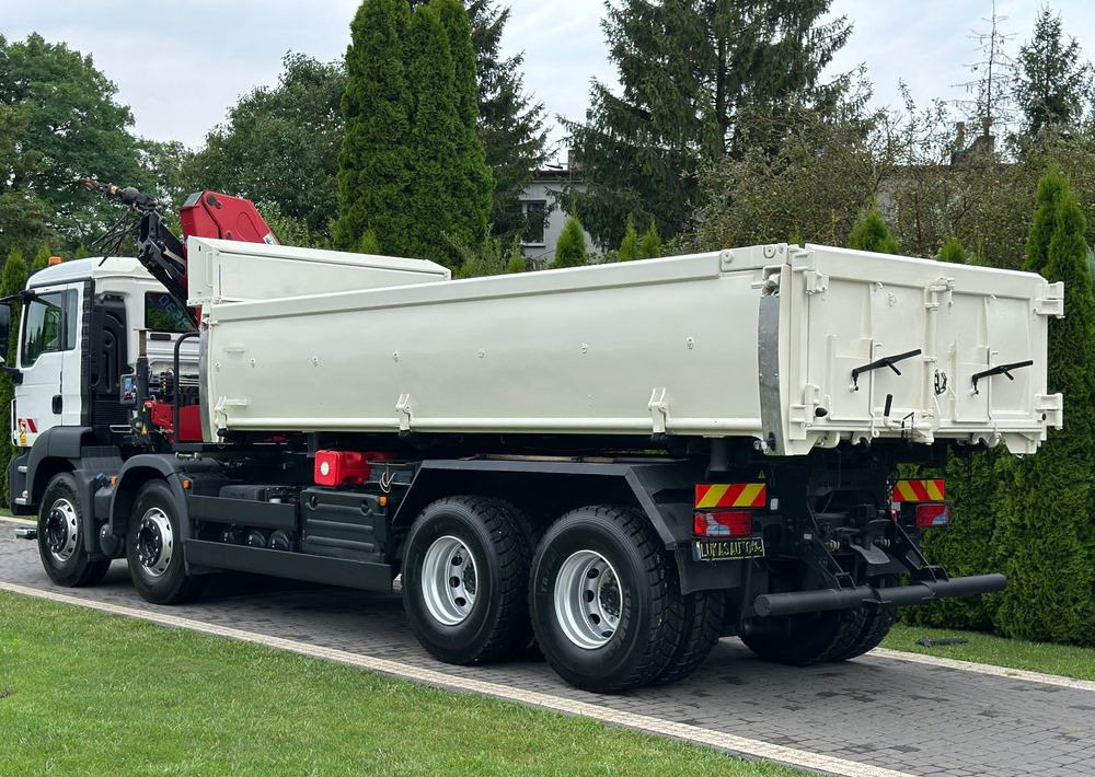 Самосвал камион MAN TGS 440 / 8x4 / HMF 1530 / HYDROBURTA: снимка 7