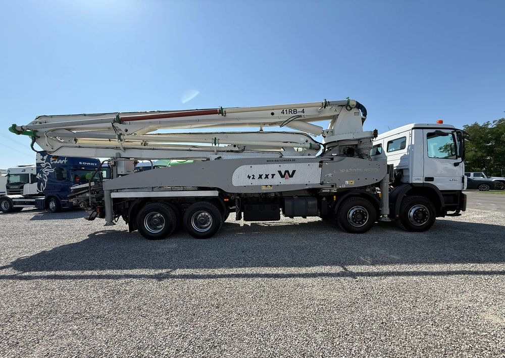Mercedes-Benz ACTROS 4141 8X4 42 M GOTOWA DO PRACY - Бетон помпа: снимка 4 Mercedes-Benz ACTROS 4141 8X4 42 M GOTOWA DO PRACY - Бетон помпа: снимка 4