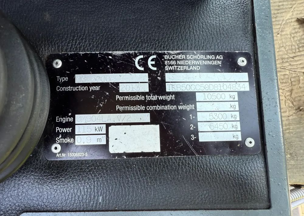 Боклукчийска кола Schmidt BUCHER CITYCAT 5000: снимка 14