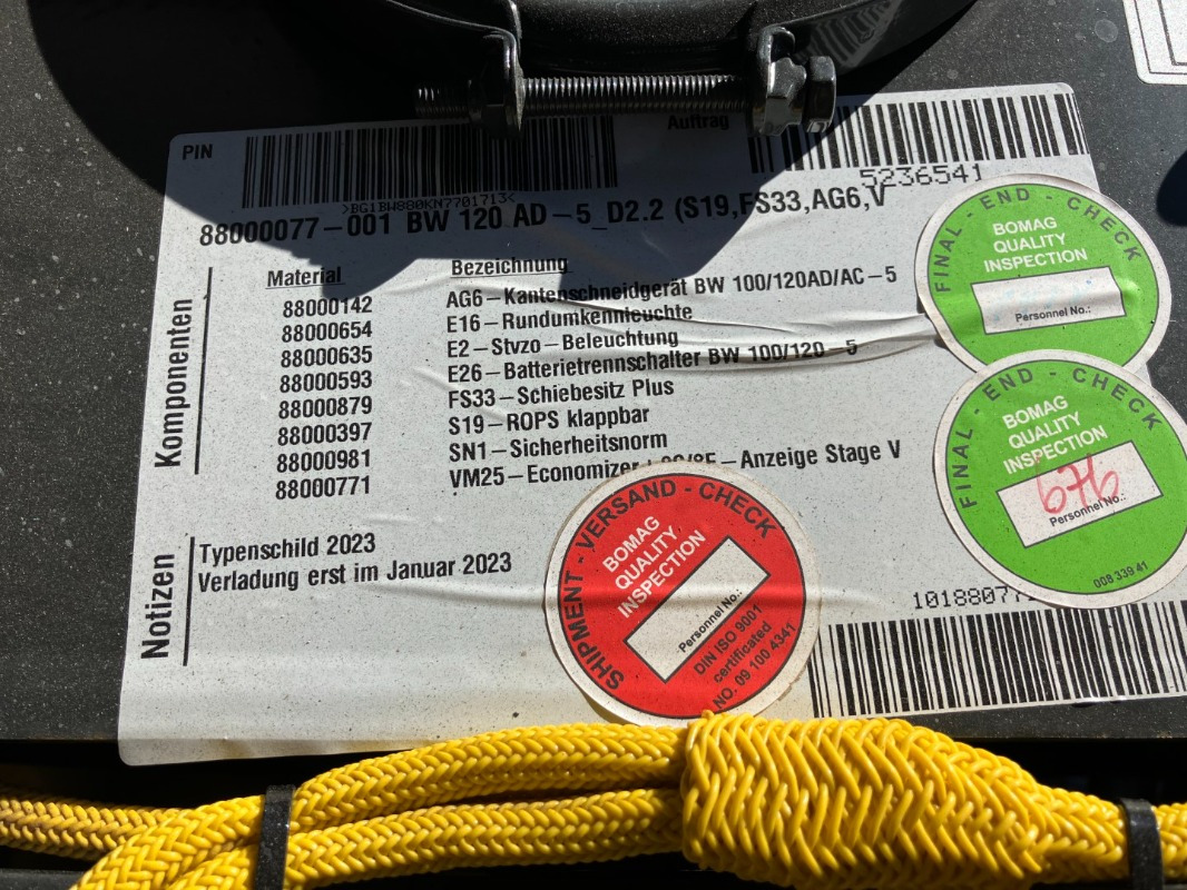 BOMAG DE BW 120 AD-5 Stage V/Tier 4f - Валяк: снимка 4 BOMAG DE BW 120 AD-5 Stage V/Tier 4f - Валяк: снимка 4