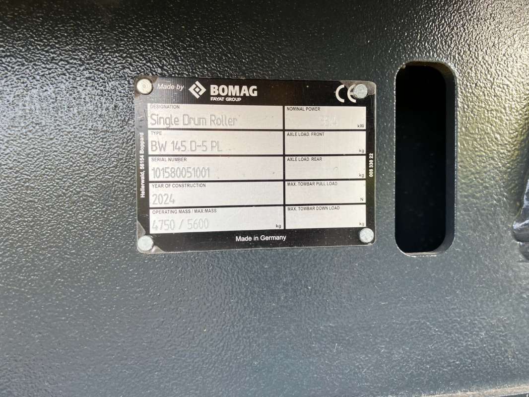 BOMAG DE BW 145 D-5 PL - Валяк: снимка 2 BOMAG DE BW 145 D-5 PL - Валяк: снимка 2