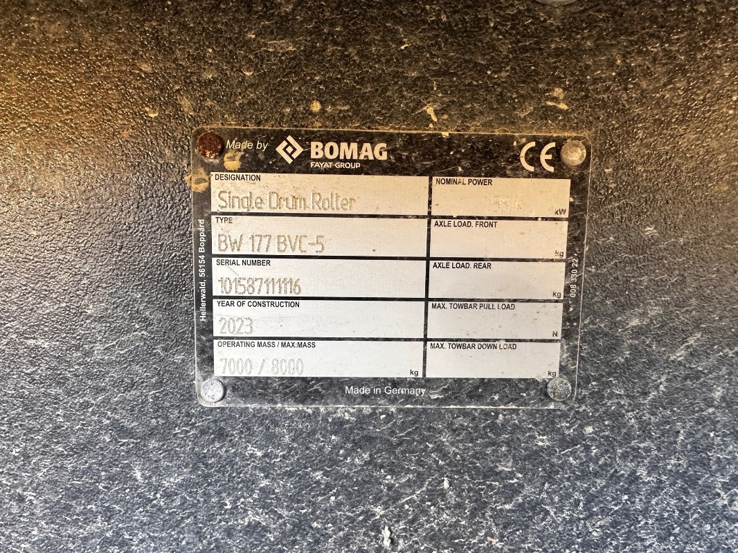 BOMAG DE BW 177 BVC-5 Stage V/Tier 4f - Компактор: снимка 2 BOMAG DE BW 177 BVC-5 Stage V/Tier 4f - Компактор: снимка 2